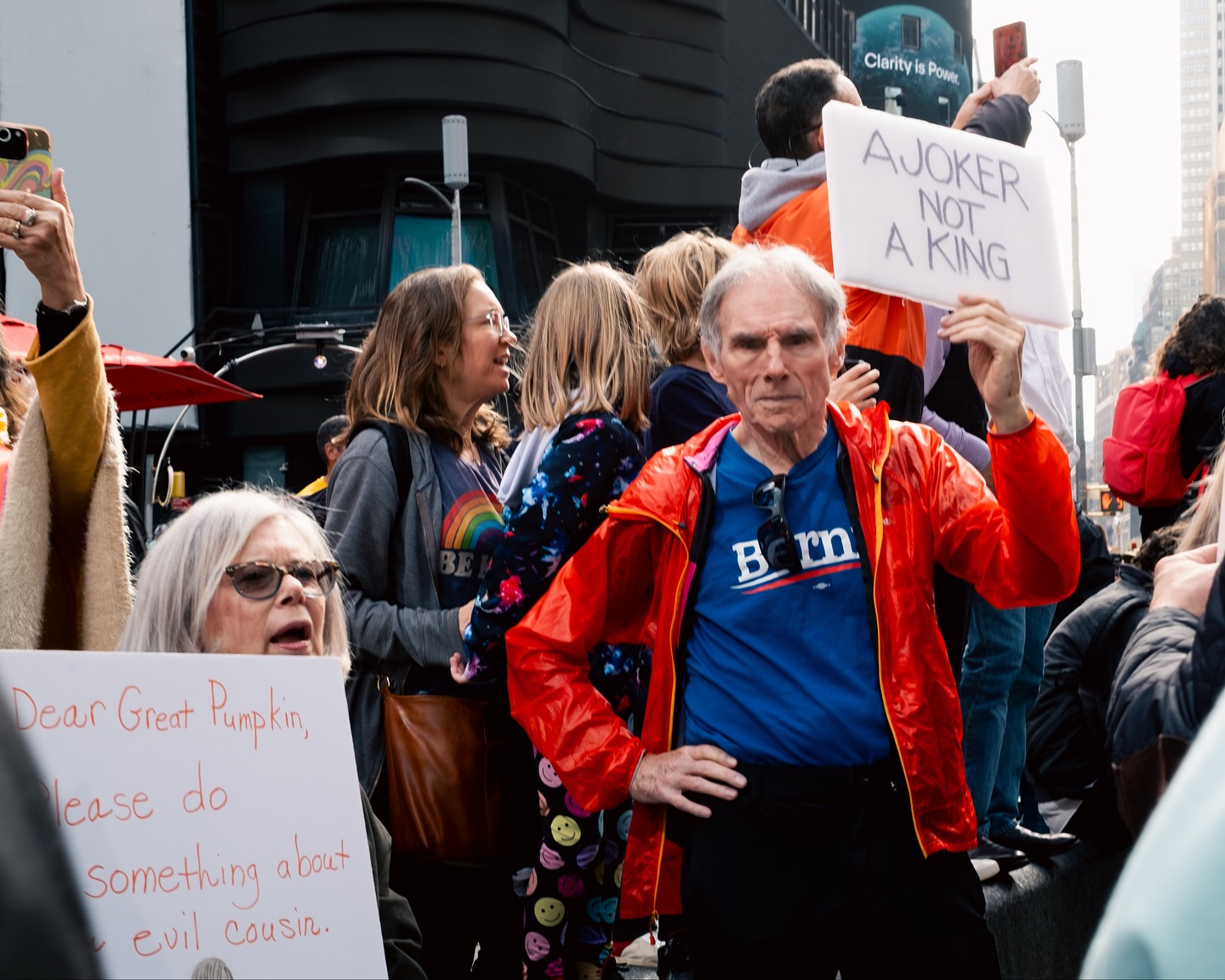 No Kings protesters march through Manhattan, photograph 1 of 10
