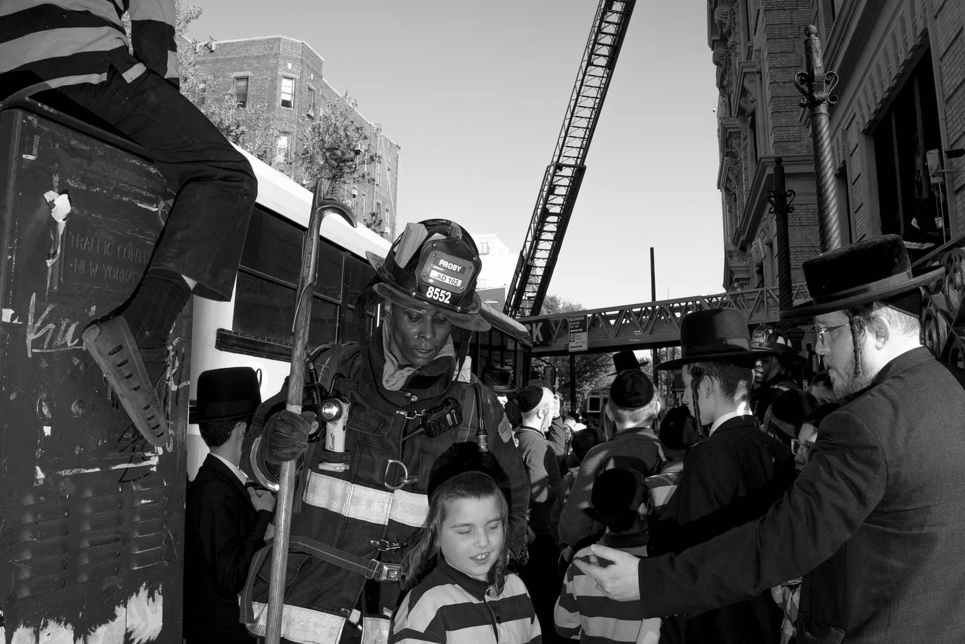 FDNY responds to school fire in South Williamsburg, photograph 5 of 10